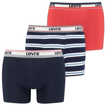 Levi's 3-Pack Boxershorts (701205104-001) navy/red