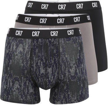 CR7 Cristiano Ronaldo 3-Pack Boxershorts (8110-49) grey