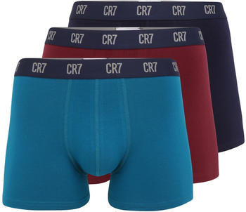 CR7 Cristiano Ronaldo Basic Boxershorts 3-Pack (8100-49) red/blue/black