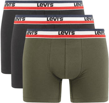 Levi's 3-Pack Boxershorts (100002870-005) black/khaki