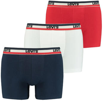 Levi's 3-Pack Boxershorts (100002870-003) white/blue/red