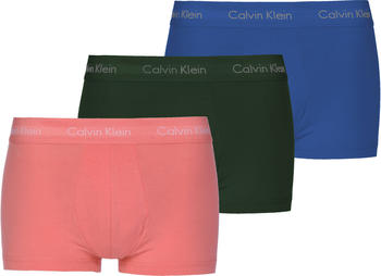 Calvin Klein 3-Pack Low Rise Trunks - Cotton Stretch (U2664G-MXN)
