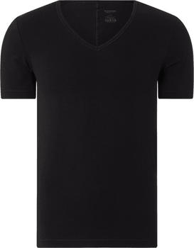 Schiesser Shirt kurzarm V-Ausschnitt Personal Fit (155347) schwarz