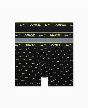 Nike 3-Pack Boxershorts cyber swoosh print/cool grey/black (0000KE1008-M1J)
