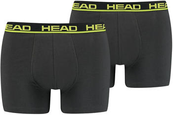 Head 2-Pack Basic Boxershorts (701202741) phantom/lime punch