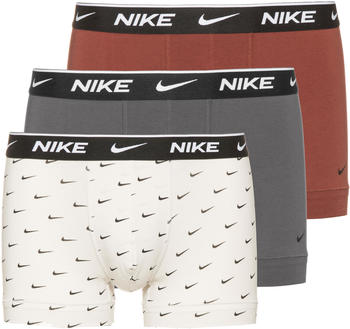 Nike Boxer 3-Pack light bone swoosh print/dark grey/dark pont (0000KE1008-2NF)