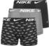 Nike Boxer 3-Pack Logo print/cool grey/black (0000KE1156-9SC)