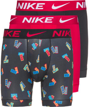 Nike Boxershort 2-Pack print/hibiscus/black/hibiscus (0000KE1157-1M3)
