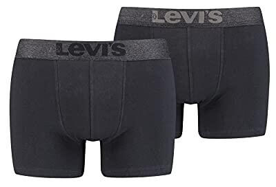 Levi's Waistband Organic Cotton Boxer Shorts 2-Pack (701203923) black