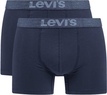 Levi's Waistband Organic Cotton Boxer Shorts 2-Pack (701203923) mood indigo