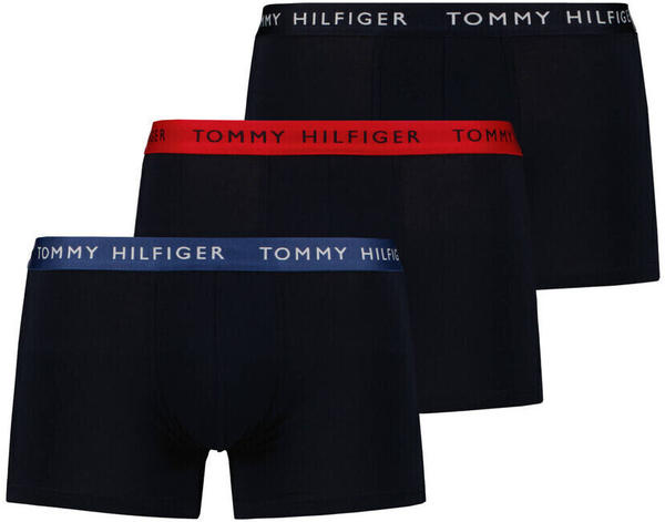 Tommy Hilfiger 3-Pack Essential Trunks (UM0UM02324) des sky/petrol blue/prim red