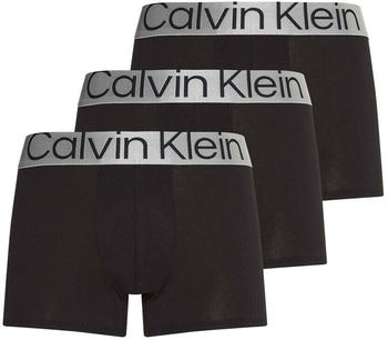 Calvin Klein 3-Pack Steel Cotton Trunks (NB3130A) black