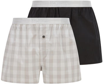 Hugo Boss 2P Boxer Shorts EW 50463558 Schwarz/Grau