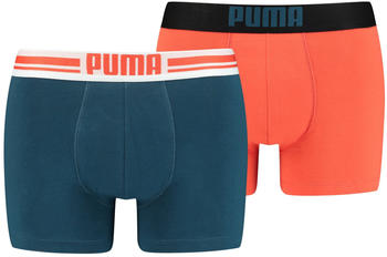 Puma 2-Pack Placed Logo Boxershorts red/blue (651003001-025)