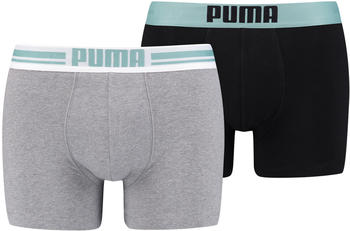 Puma 2-Pack Placed Logo Boxershorts grey (651003001-027)