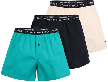 Tommy Hilfiger 3-Pack Essential Recycled Cotton Boxer Shorts (UM0UM02327) desert sky/maui green/pale pink
