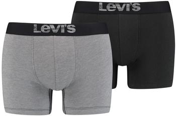 Levi's 2-Pack Optical Illusion Organic Boxer (701203921) grey/black