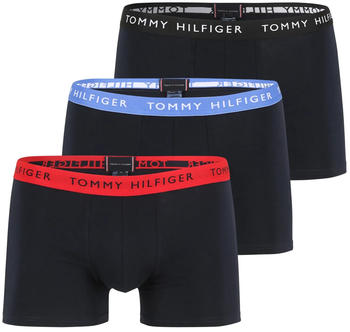 Tommy Hilfiger 3-Pack Essential Trunks (UM0UM02324-0SL) black/top water/primary red