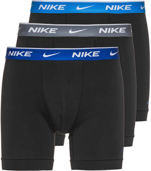 Nike 3-Pack Boxershorts black game/cool grey/uniblue (0000KE1007-9JM)