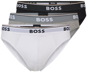 Hugo Boss Brief 3P Power (50475273-999) weiß/grau / schwarz