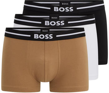 Hugo Boss 3-Pack Trunk Bold (50479265-970) schwarz/weiß/beige