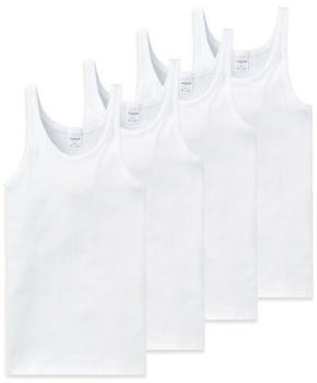 Schiesser 4-Pack Essentials Unterhemd (205144-P4) weiß