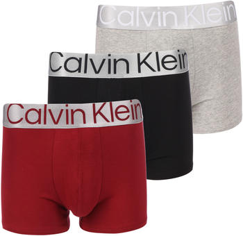 Calvin Klein 3-Pack Steel Cotton Trunks (NB3130A-5JK)
