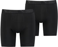 PUMA Langer Boxer "PUMA MEN SPORT MICROFIBER LONG BOXERS" 2er Pack, mit Logo-Bund