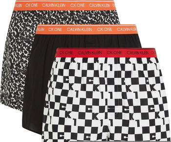 Calvin Klein 3-Pack Boxershorts (000NB3000A) red black check/black/black white