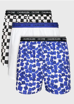 Calvin Klein 3-Pack Boxershorts (000NB3000A) black white check/blue white/white