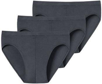 Schiesser Uncover Supermini Slips 3-Pack (174361) dark grey