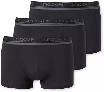 Schiesser Uncover Retro Shorts 3-Pack (173905) black