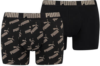 Puma All Over Print Trunks 2-Pack black (100001512-009)