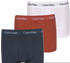 Calvin Klein 3-Pack Low Rise Trunks - Cotton Stretch (U2664G-6GY)