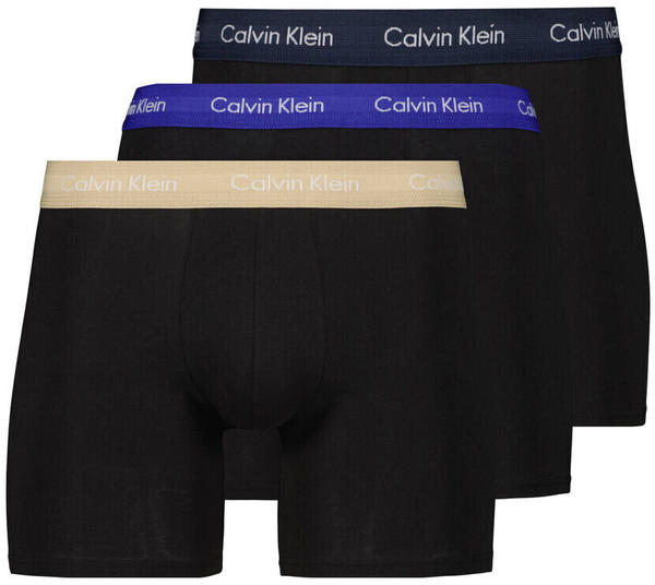 Calvin Klein 3-Pack Boxers - Cotton Stretch (NB1770A) shoreline/clem/travertine