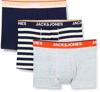 Jack & Jones DAVE Trunks 3-Pack Boxershorts navy blazer navy/light grey melange
