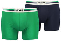 Levis Boxershorts "LEVIS MEN PL SPW LOGO BOXER BRIEF ORG 2P" 2er Pack, mit breitem