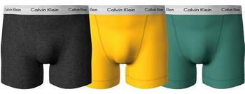 Calvin Klein 3-Pack Shorts - Cotton Stretch (U2662G) chc htr/mngsd yw/ flg grn wh