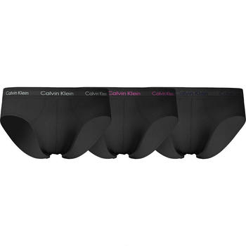 Calvin Klein 3er-Pack Hüft-Slips Cotton Stretch (U2661G-CAQ) schwarz