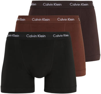 Calvin Klein 3-Pack Shorts - Cotton Stretch (U2662G) umber woodland
