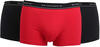 BALDESSARINI Herren Shorts 3er Pack - Pants, Stretch Cotton Rot/Schwarz S