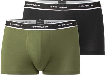 Tom Tailor Herren Pants uni 2er Pack (070543-0330) grün-dunkel-uni
