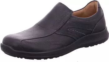 Jomos Echtleder Slipper 'Campus II' schwarz