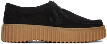 Clarks Torhill Bee Wildlederschuhe schwarz
