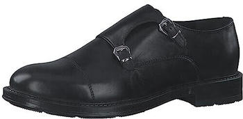 Marco Tozzi Anzugschuhe Double Monkstraps Leder Schnallen schwarz
