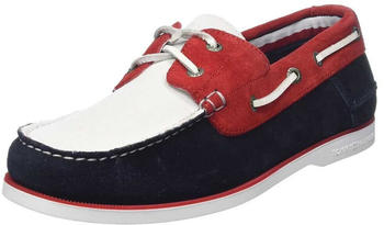 Tommy Hilfiger Boat Block Suede Boat Shoes rot