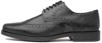 Hush Puppies Brace Brogue Schuluniform-Schuh schwarz