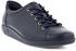 Ecco Soft 2 0 Schnürschuh dezenter Logo Prägung blau