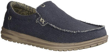 Dude Mikka Braided Slipper sportlich Textil Deep Blue