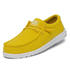 Dude Wally Slub Canvas Moc Toe Shoes empire yellow